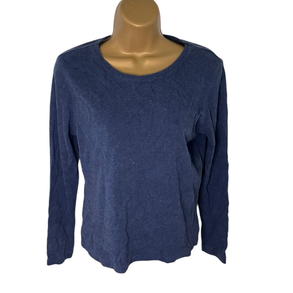 Vintage 90s Y2K High Sierra Long Sleeve Shirt Soft Crewneck Casual Fit Navy M